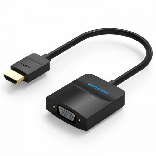 Адаптер Vention HDMI-VGA, M-F Black (ACHBB)