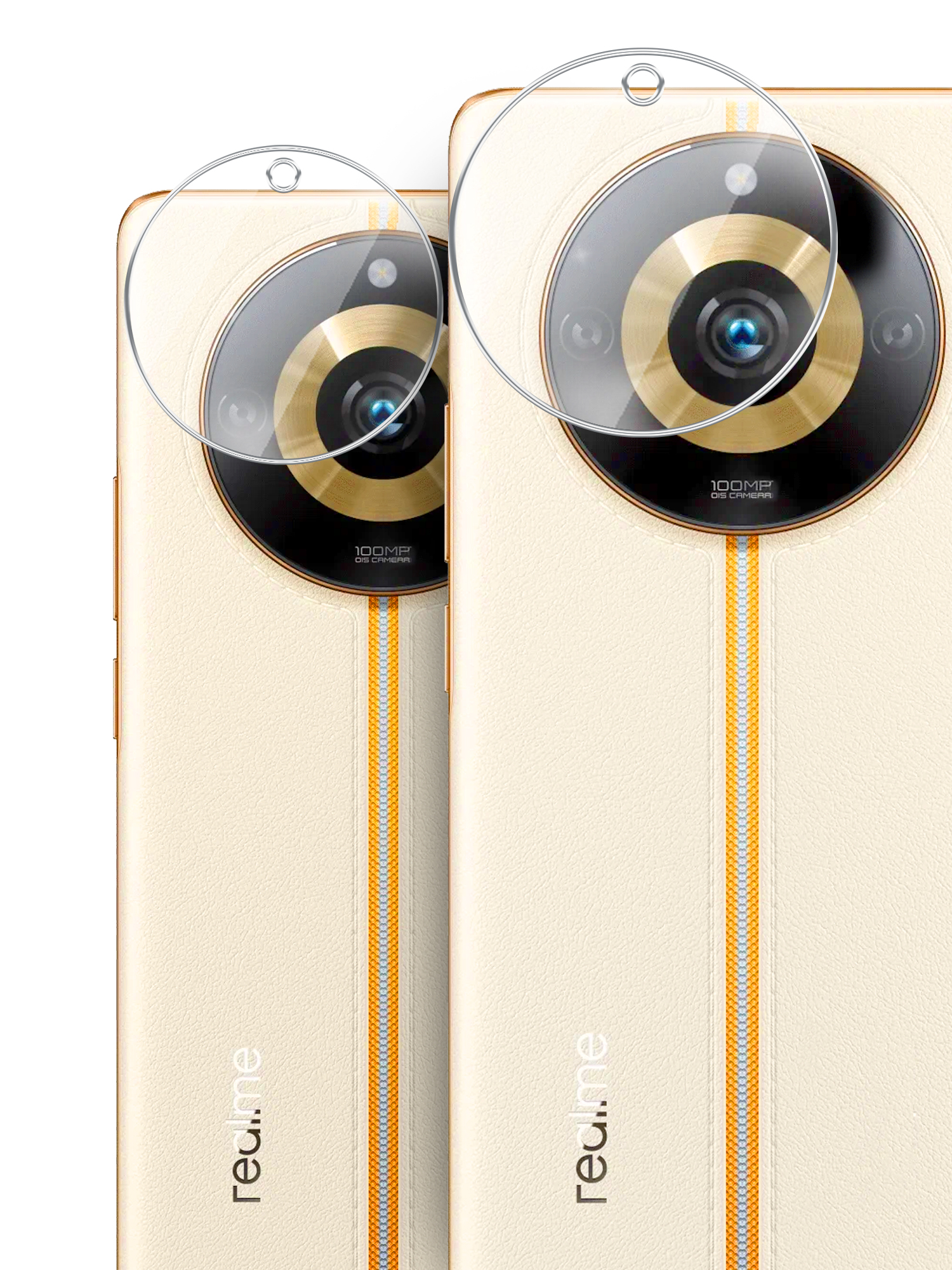 

Гибридное защитное стекло Brozo на камеру Realme 11 Pro, Realme 11 Pro