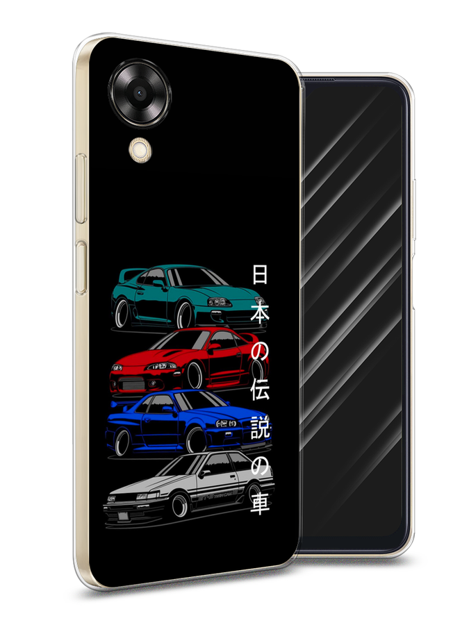 

Чехол Awog на Oppo A17K "JDM Legend cars", Зеленый;красный;синий, 2512850-5