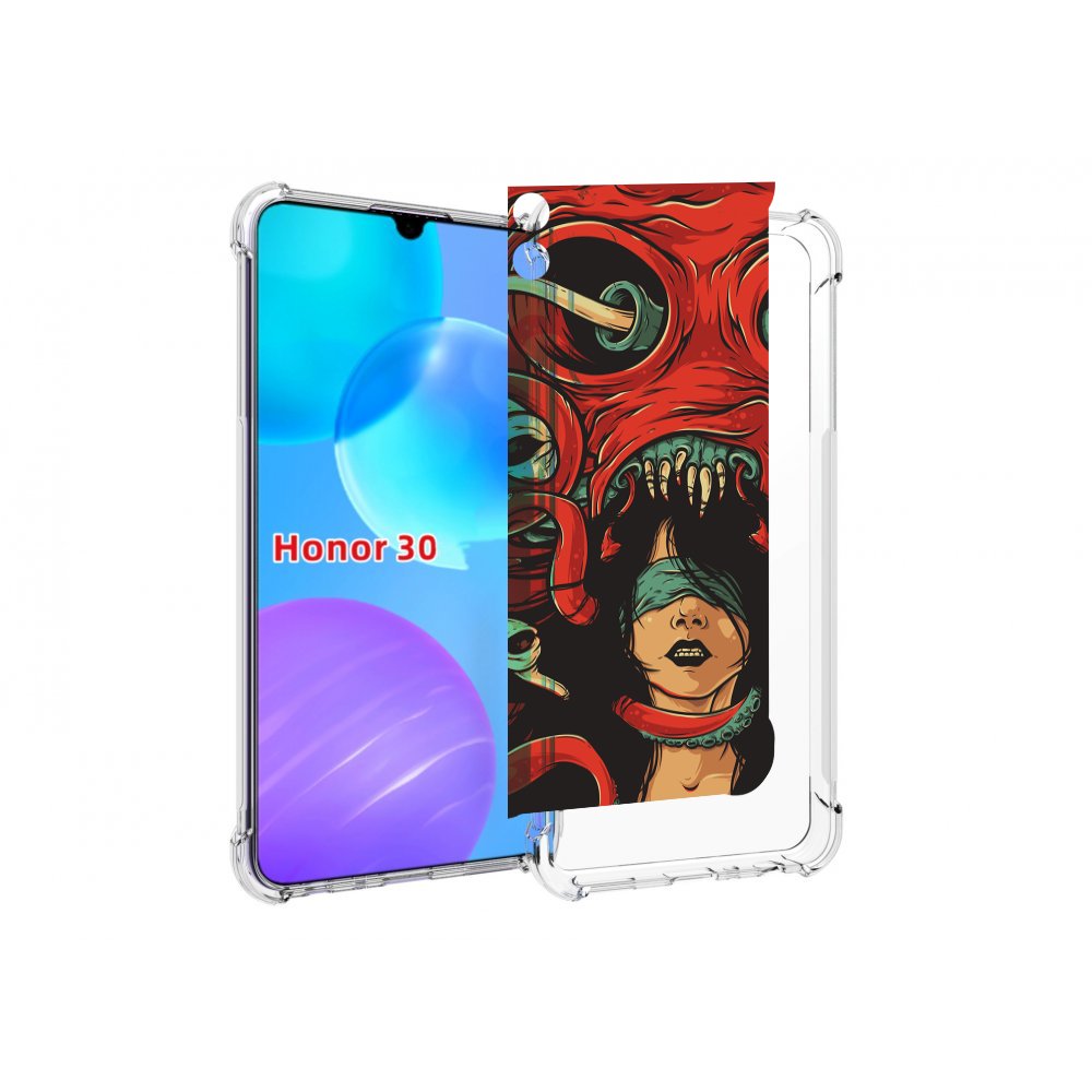 

Чехол MyPads девушку-съедает-осьминог для Huawei Honor 30 Lite, Tocco