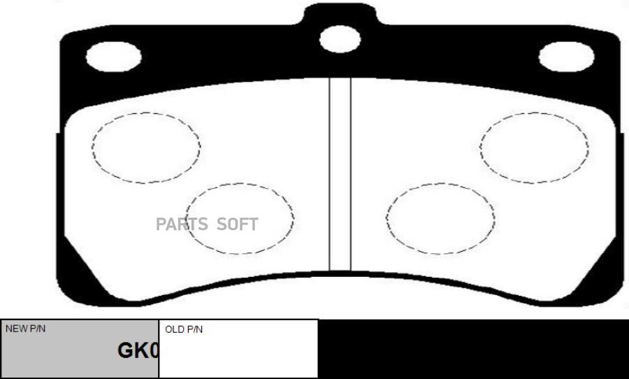 

Тормозные колодки Ctr gk0526