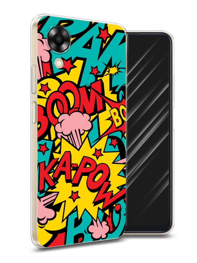 

Чехол Awog на Oppo A17K "Постер pop art", Голубой;желтый;красный, 2512850-9