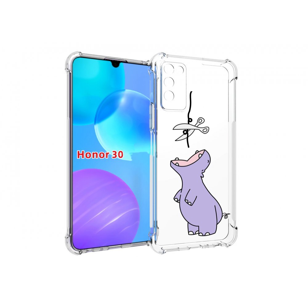 

Чехол MyPads динозаврик-фиолетовый для Huawei Honor 30 Lite, Tocco