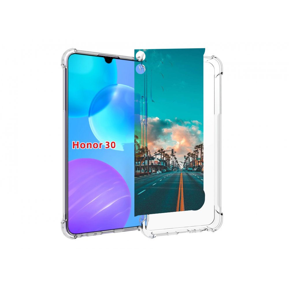 

Чехол MyPads дорога-в-лос-анджелес для Huawei Honor 30 Lite, Tocco