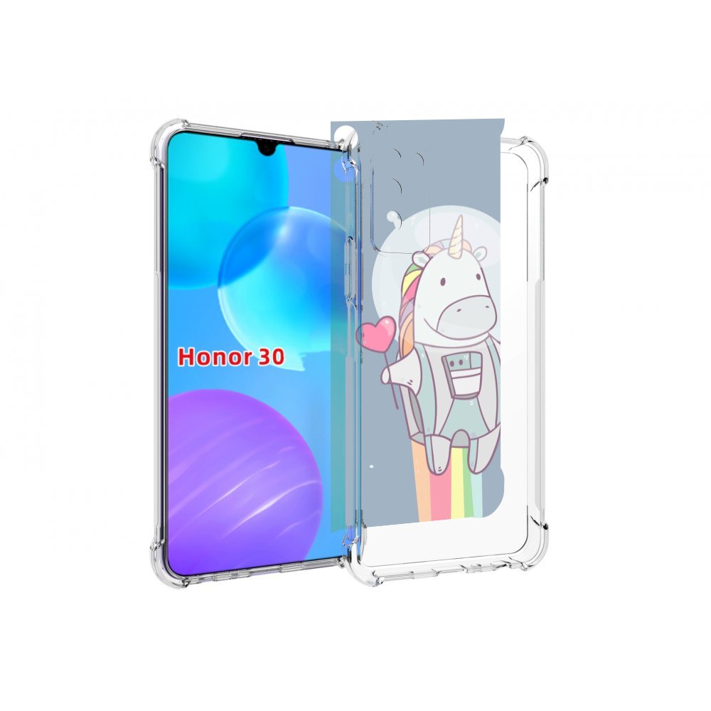 

Чехол MyPads единорог летит за орбиту для Huawei Honor 30 Lite, Tocco