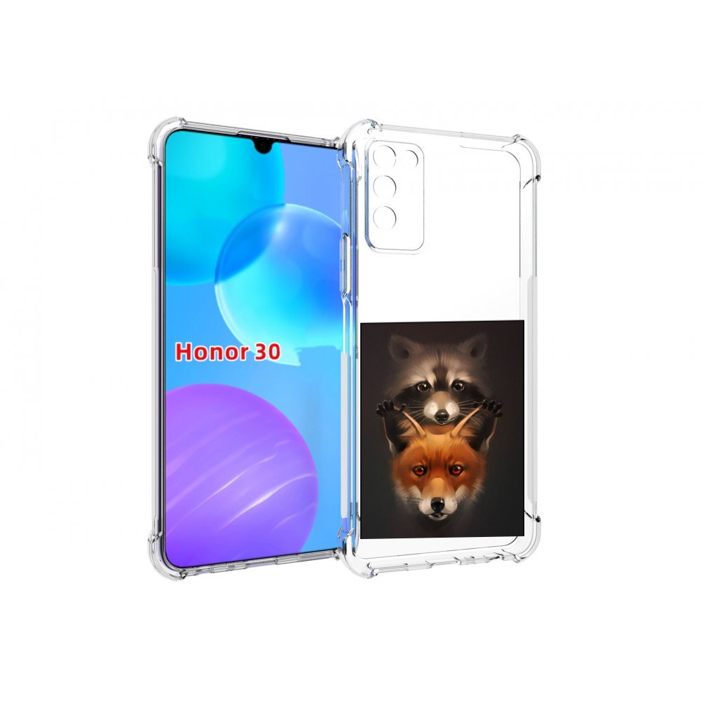 

Чехол MyPads енотик-лисенок для Huawei Honor 30 Lite, Tocco
