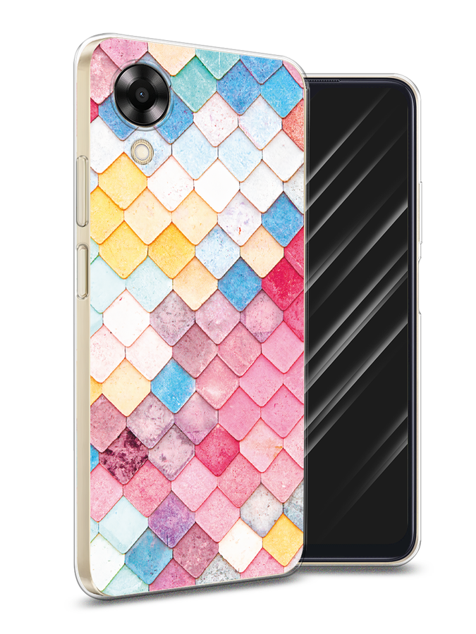 

Чехол Awog на Oppo A17K "Нежные ромбики", Красный, 2512850-4