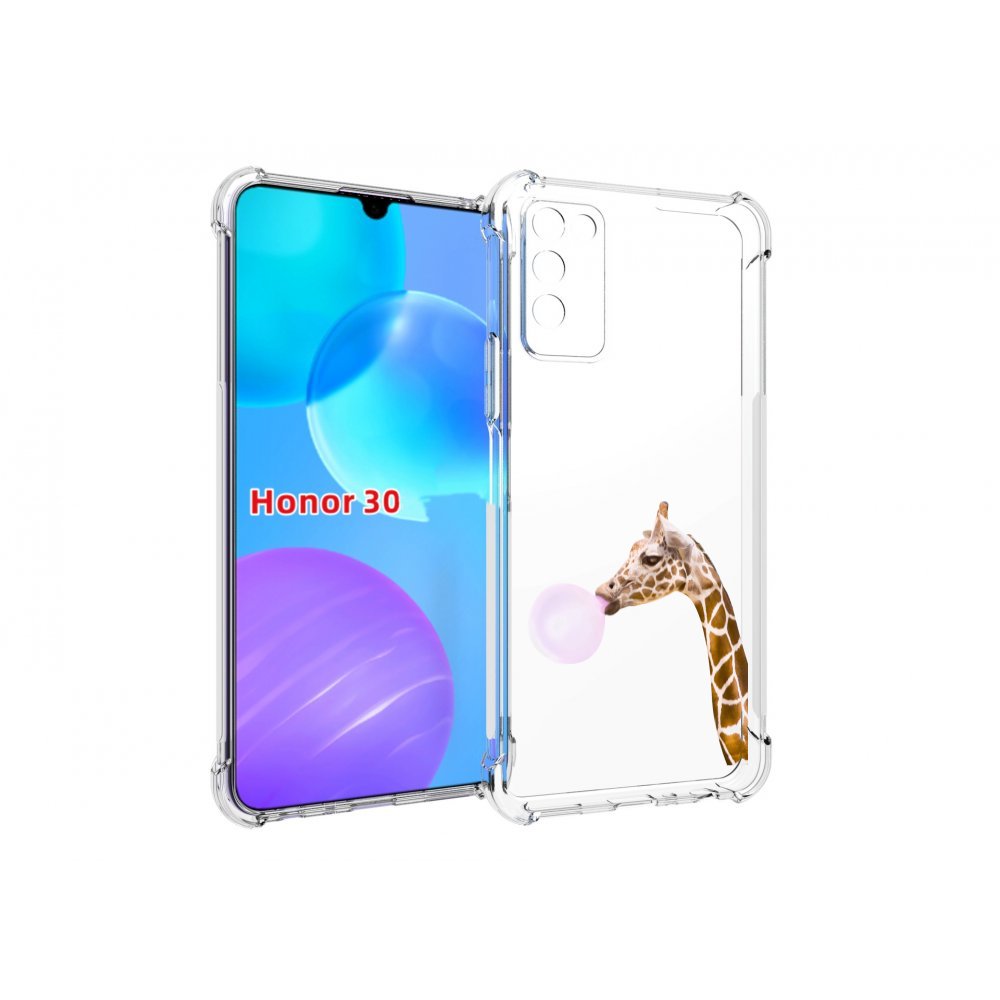 

Чехол MyPads жираф-с-жвачкой для Huawei Honor 30 Lite, Tocco