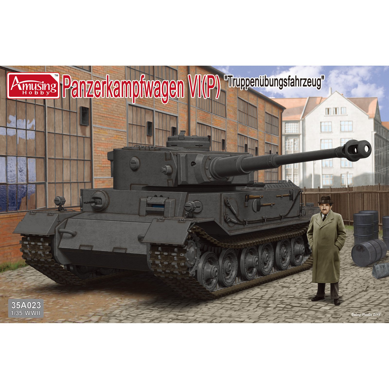 фото Сборная модель amusing hobby 1/35 тяжёлый танк pzkpfw vi tiger(p) 35a023