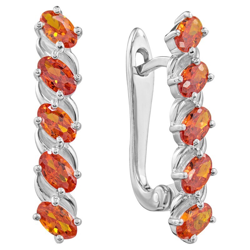 

Серьги из серебра с кристаллом ювелирным LAZURIT-ONLINE 8292PD, 8292PD