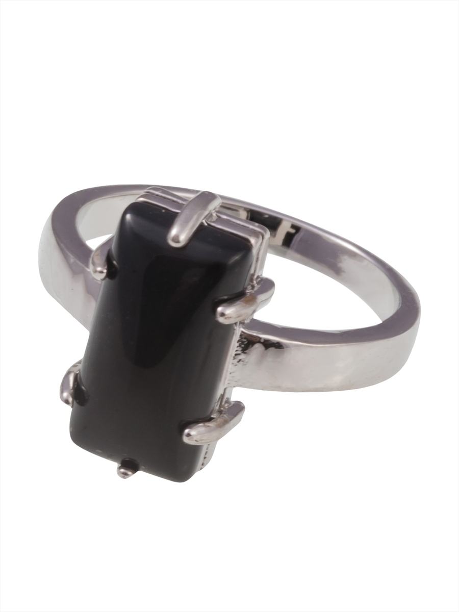 

Кольцо из бижутерного сплава р. 18 Lotus Jewelry RH3043R-24on, оникс/циркон, RH3043R-24on