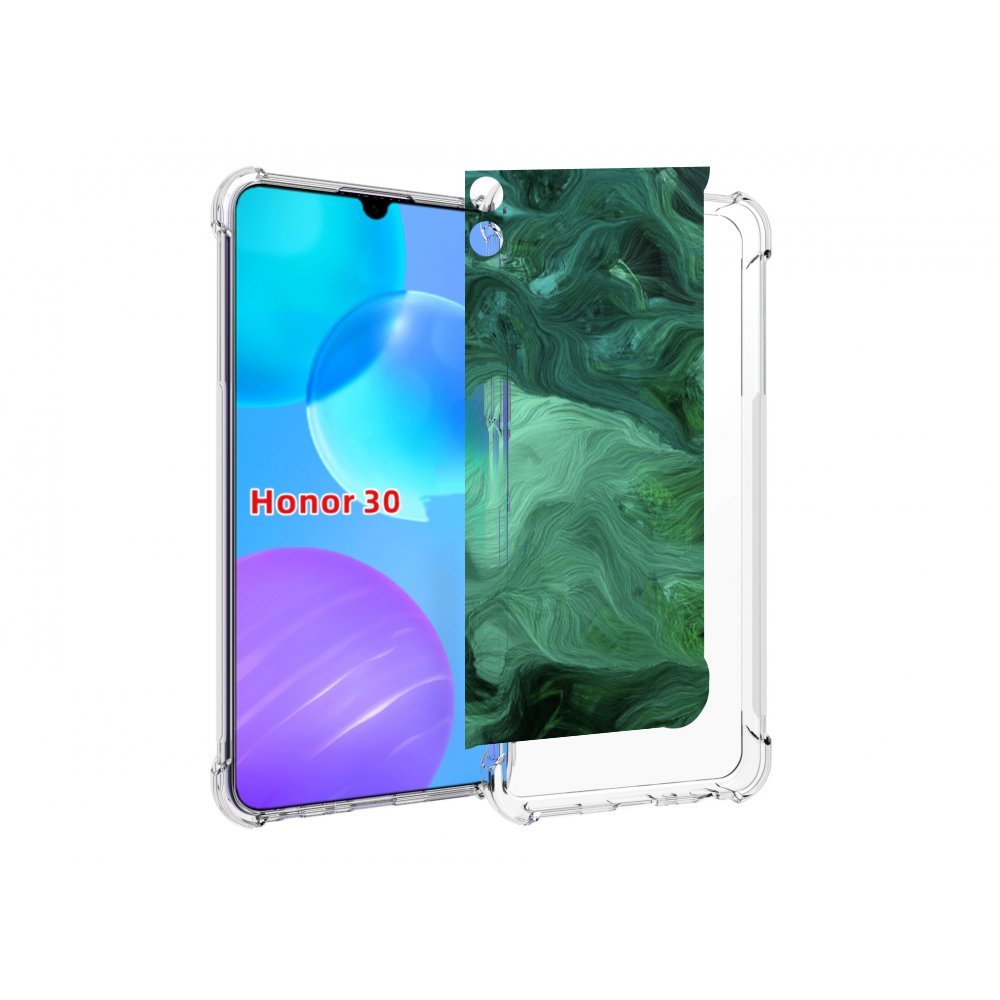 

Чехол MyPads зеленые нити для Huawei Honor 30 Lite, Tocco