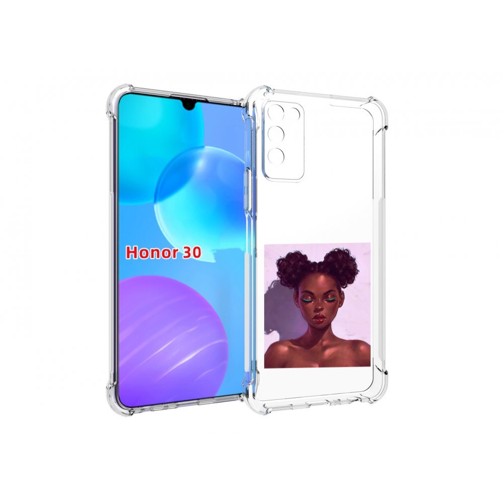 

Чехол MyPads зеленые-стрелки женский для Huawei Honor 30 Lite, Tocco