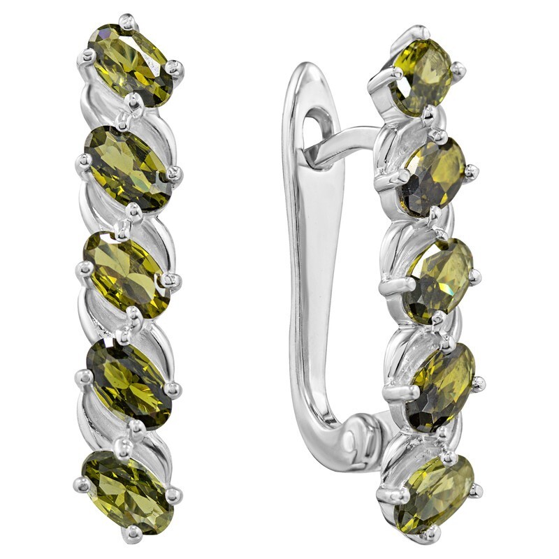 

Серьги из серебра с кристаллом ювелирным LAZURIT-ONLINE 8293AG, 8293AG
