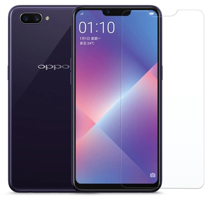 

Защитное стекло (без рамки) Full Glue для Oppo A3S/A5/Vivo Y83, прозрачное