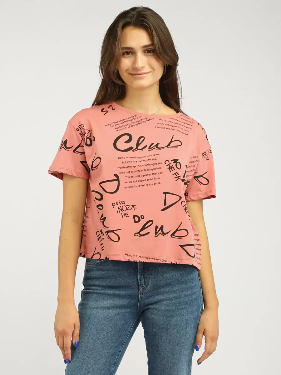 

Футболка женская A passion play 221TR(SZ-0012)-2201 розовая S, SQ68963