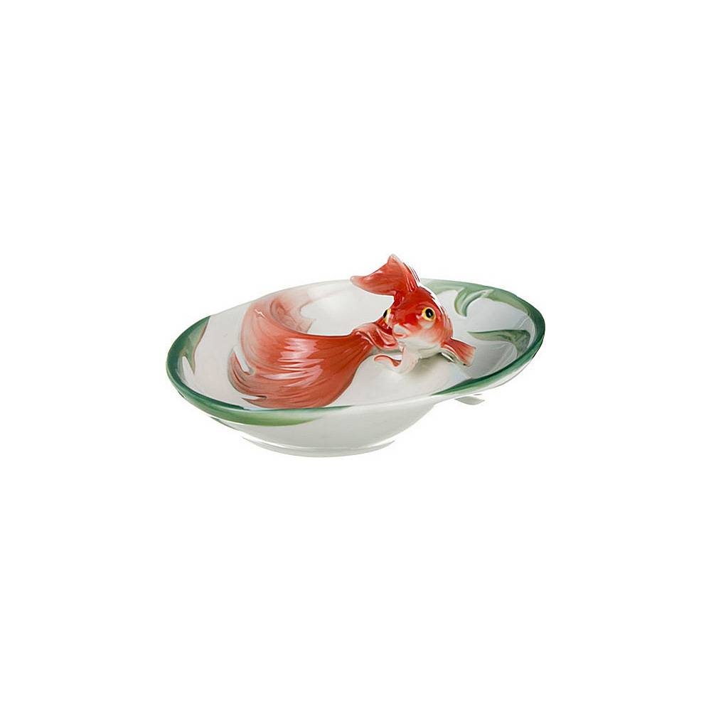 

Набор из 6 штук Менажница 2 секции Lefard Золотая рыбка 17см фарфор 58-180_, Белый;красный