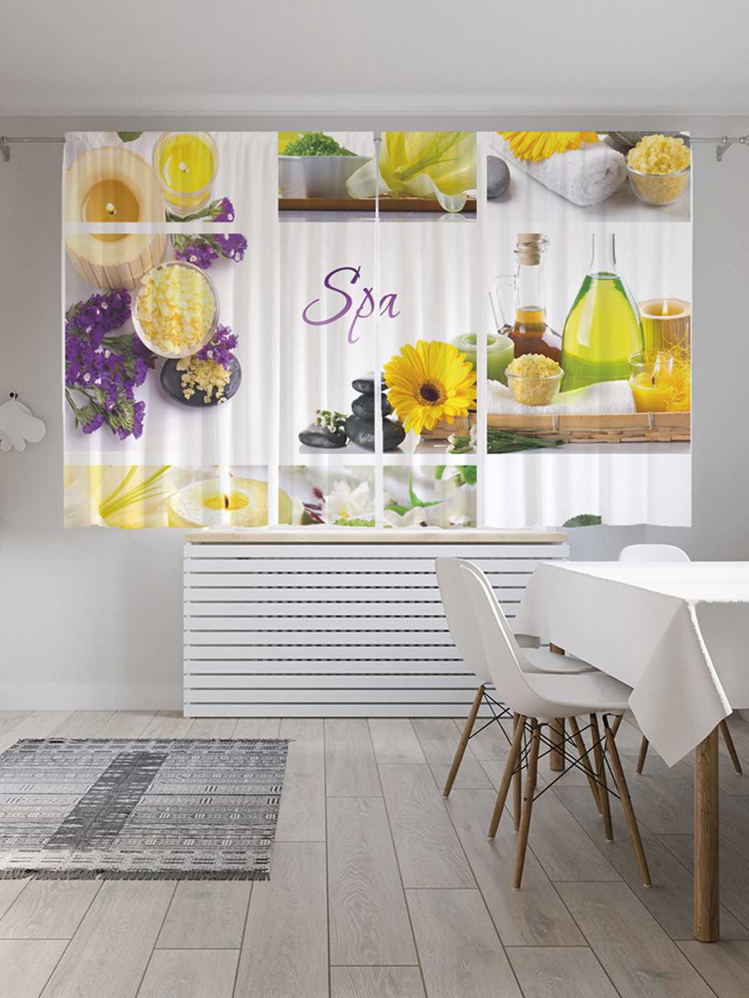 фото Шторы joyarty с фотопечатью "спокойный отдых" из сатена, 290х180 см