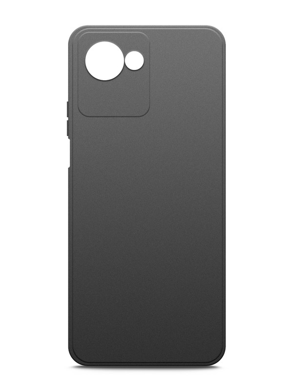 

Чехол Brozo на Realme C30/c30s, с силиконом Soft touch, черный, Realme C30/ c30s