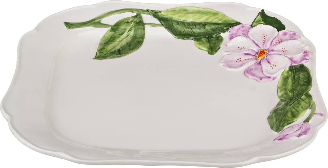 

Набор из 6 штук Блюдо Annaluma Анютины глазки 35х35х3см керамика 628-061_