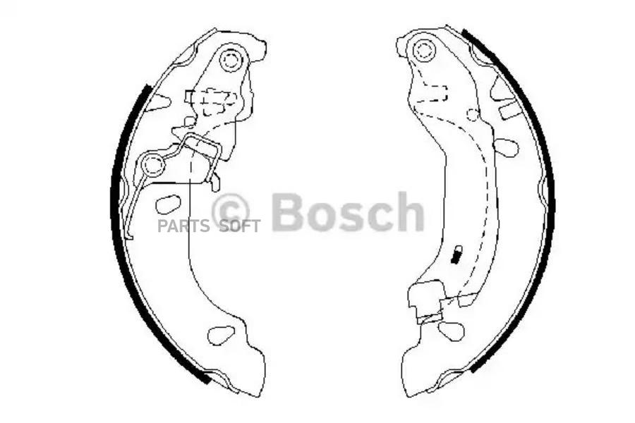 

Тормозные колодки Bosch барабанные 986487669