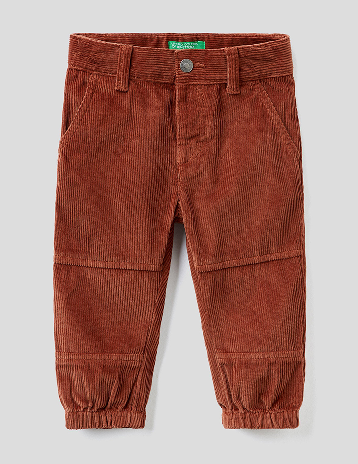 

Брюки для мальчиков Benetton цв. коричневый р.98, 21A_4AQ555FQ0