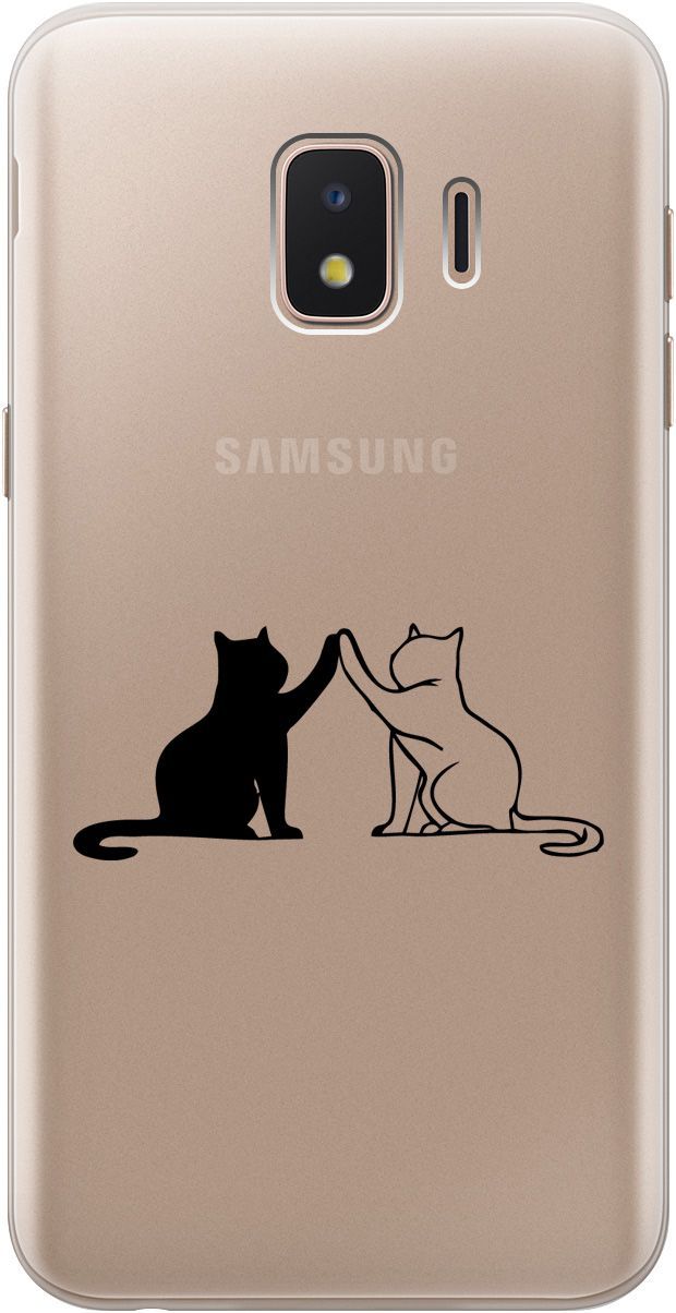 

Чехол на Samsung Galaxy J2 Core с принтом "Cats" прозрачный, Прозрачный;черный, 5412