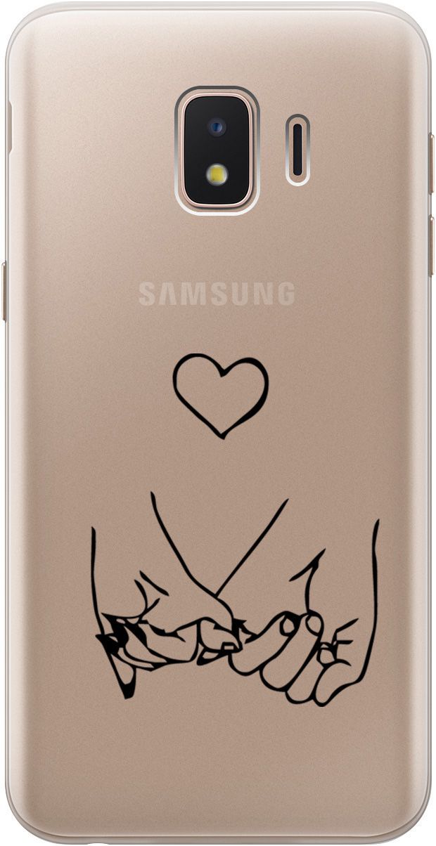 

Чехол на Samsung Galaxy J2 Core с принтом "Lovers Hands" прозрачный, Прозрачный;черный, 5412