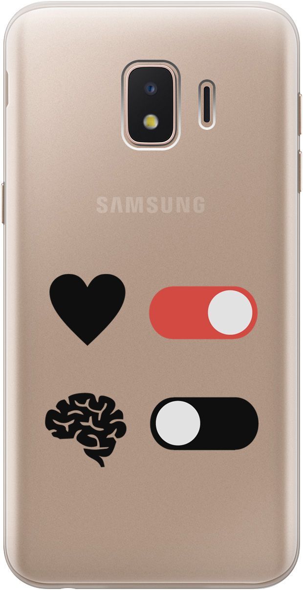 

Чехол на Samsung Galaxy J2 Core с принтом "Brain Off" прозрачный, Прозрачный;белый, 5412