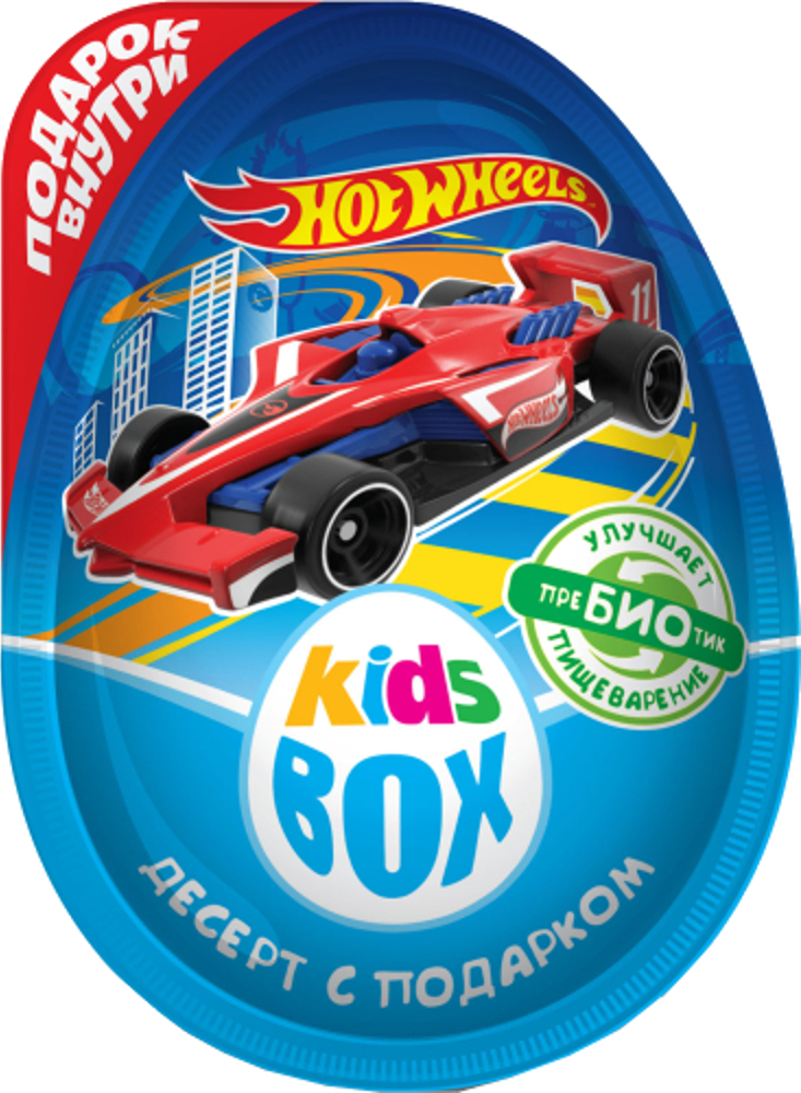 

Яйцо KidsBox Hot Wheels десерт шоколадный с подарком 20 г