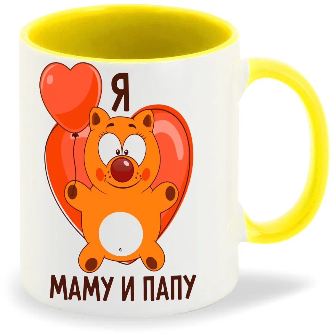 

Кружка CoolPodarok Я люблю маму и папу