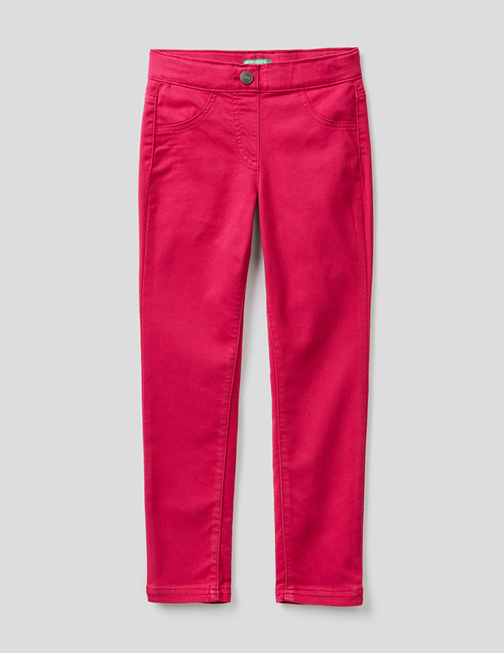 

Джеггинсы для девочек Benetton цв. фиолетовый р.110, 21A_4AU057MF0