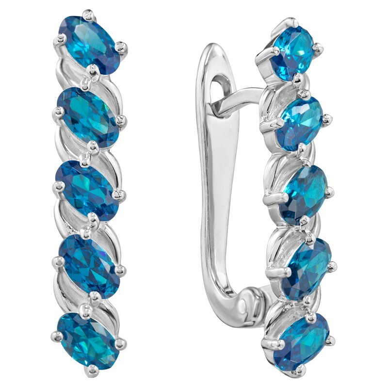 

Серьги из серебра с кристаллом ювелирным LAZURIT-ONLINE 8294PD, 8294PD