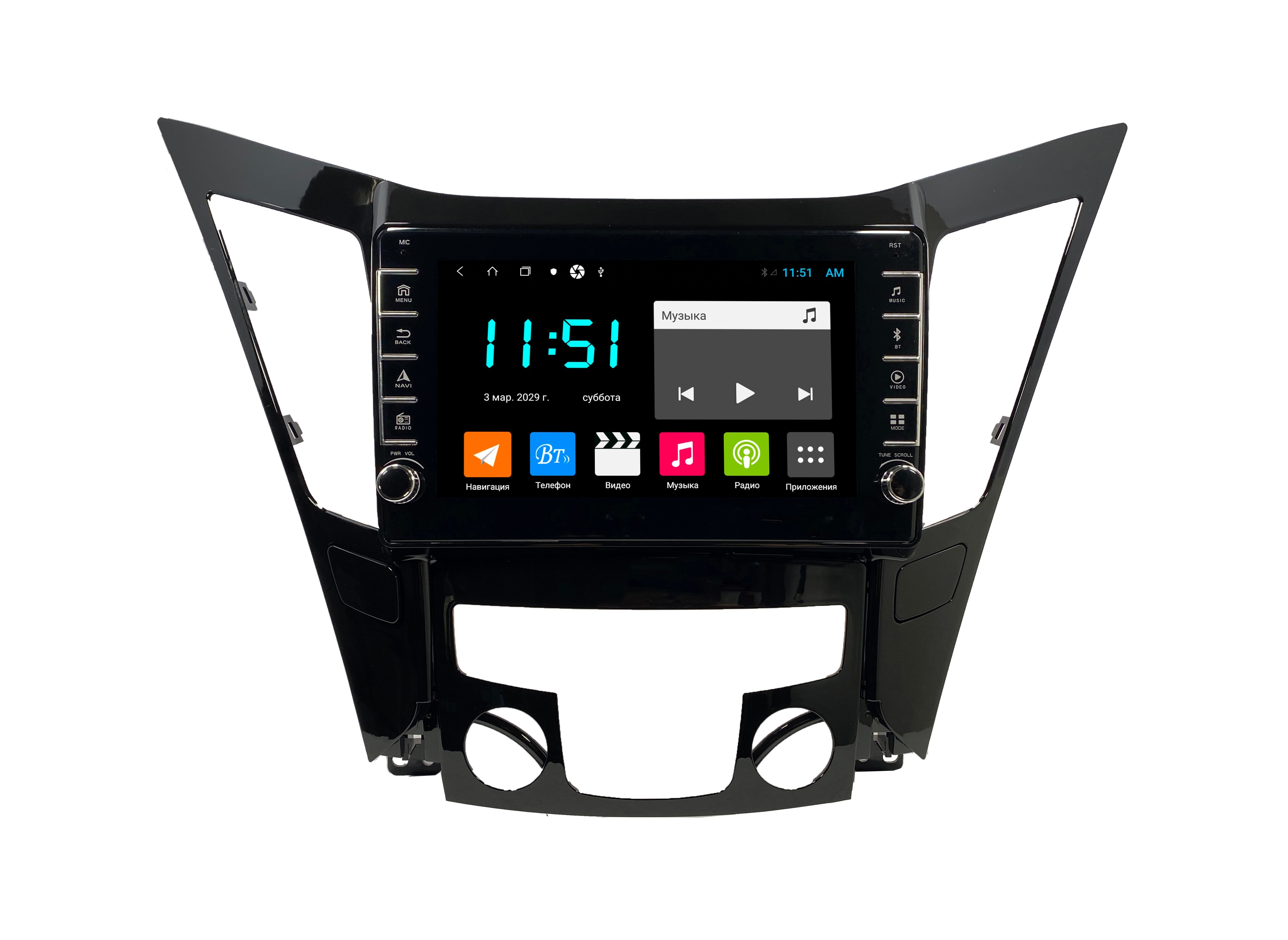 Автомагнитола ANDROID Hyundai Sonata 2010-2014 Android 12 464GB 2761800₽