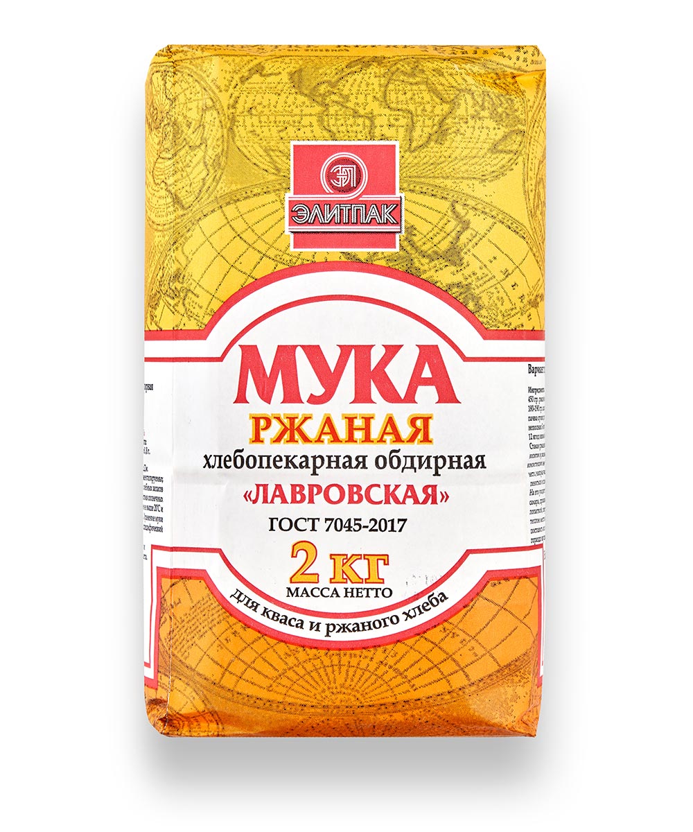 Мука ЭлиТПак Лавровская ржаная 2 кг