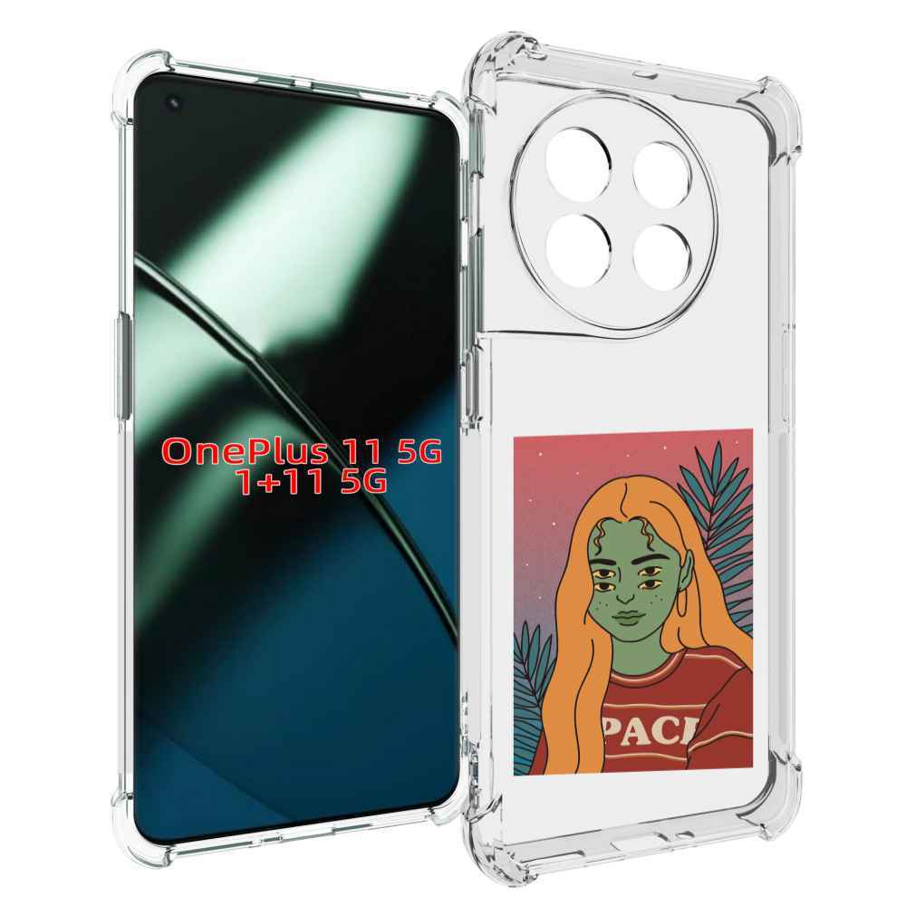 

Чехол MyPads четырехглазая девушка женский для OnePlus 11, Прозрачный, Tocco