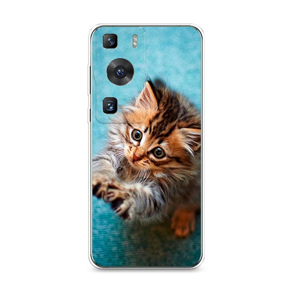 

Силиконовый чехол "Котенок просит есть" на Huawei P60, Прозрачный;разноцветный;голубой