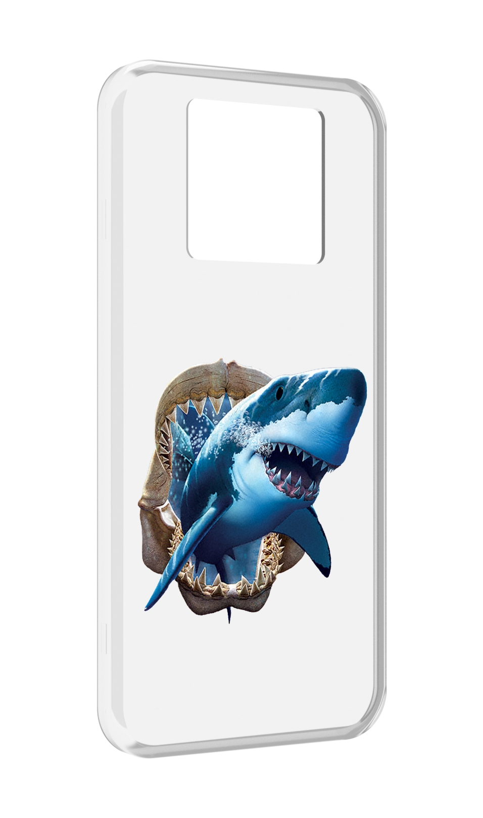 

Чехол MyPads челюсти для Black Shark 3 5G / Black Shark 3S, Прозрачный, Tocco
