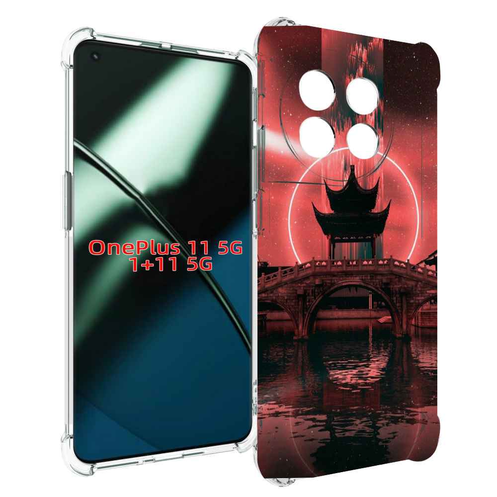 

Чехол MyPads японский мост красный фон для OnePlus 11, Прозрачный, Tocco