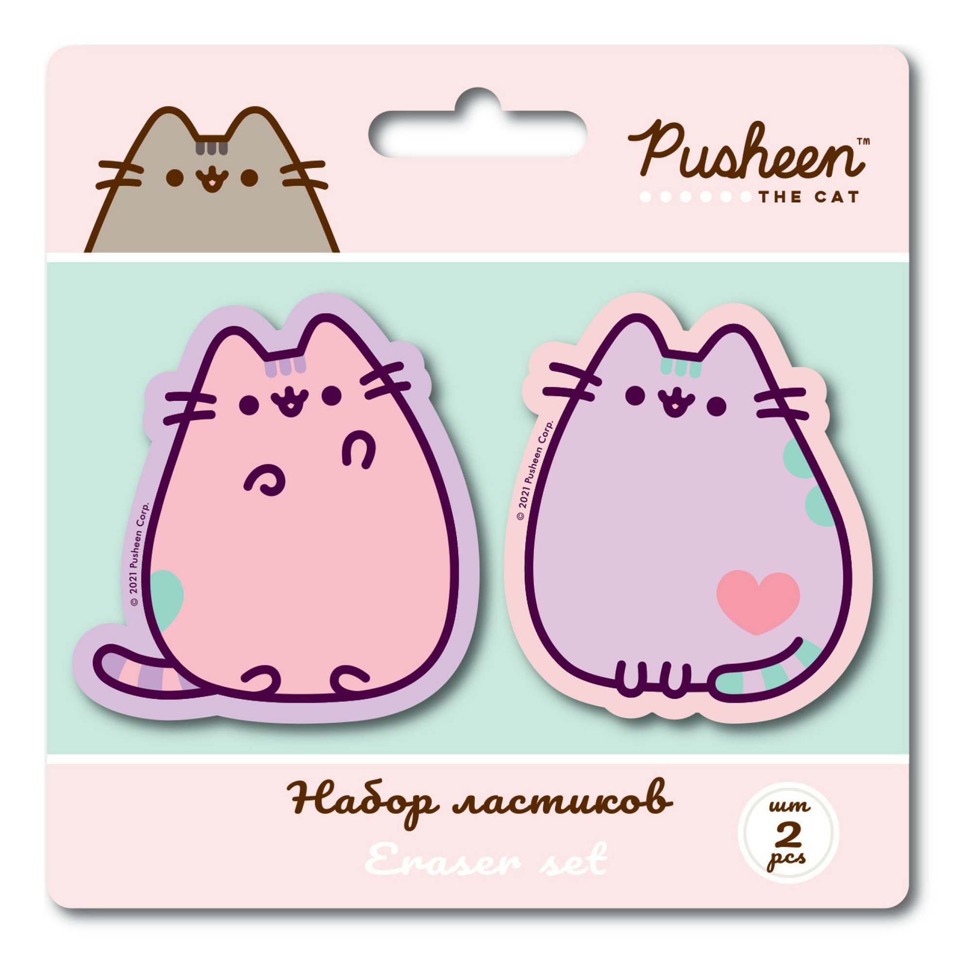 фото Набор ластиков pusheen 2 шт