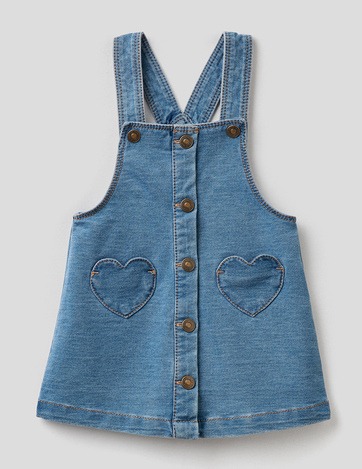 

Сарафан для девочек Benetton цв. синий р.98, 21A_4BAY58400