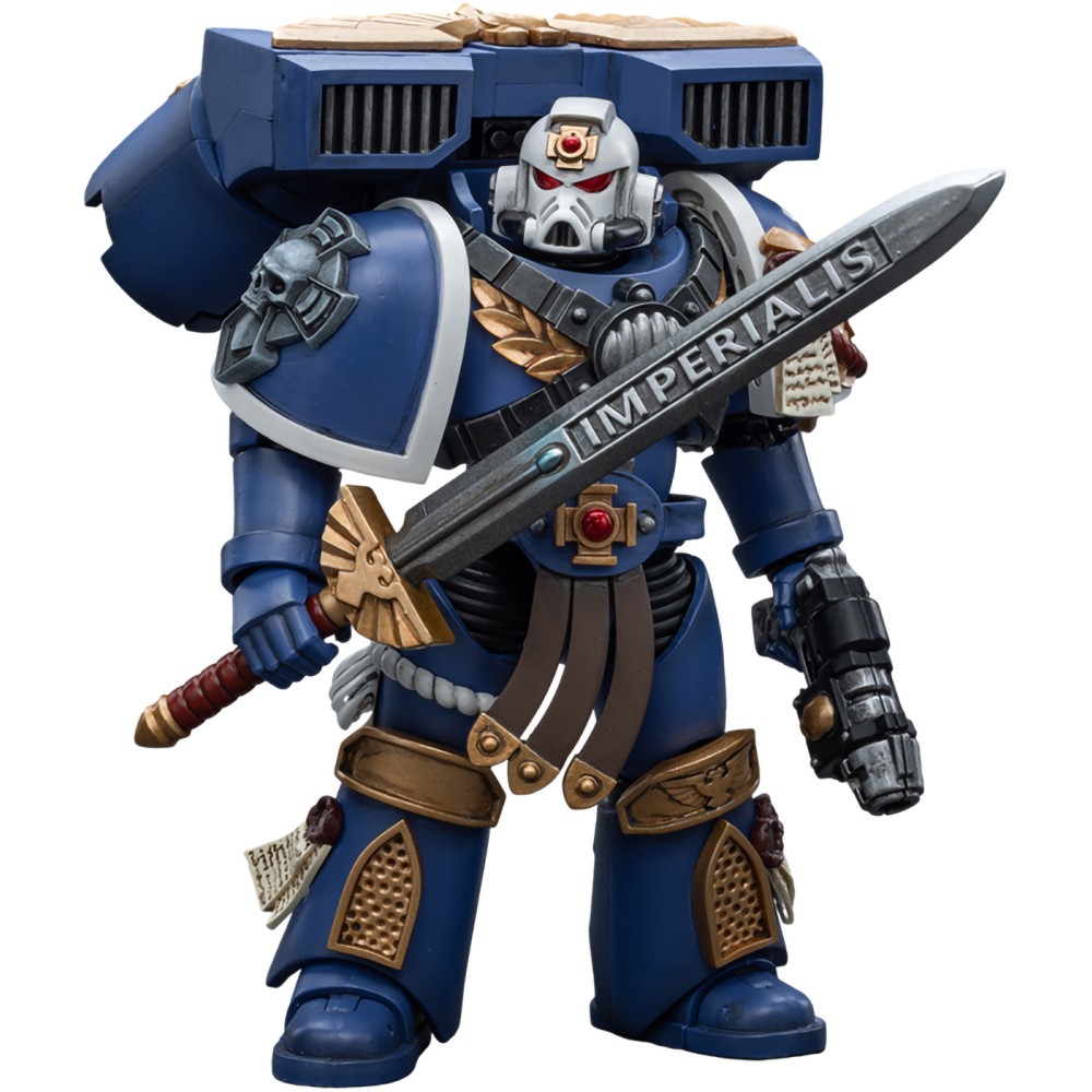 Фигурка Warhammer 40k Ultramarines Vanguard Veteran Sergeant 1:18 Jt8018