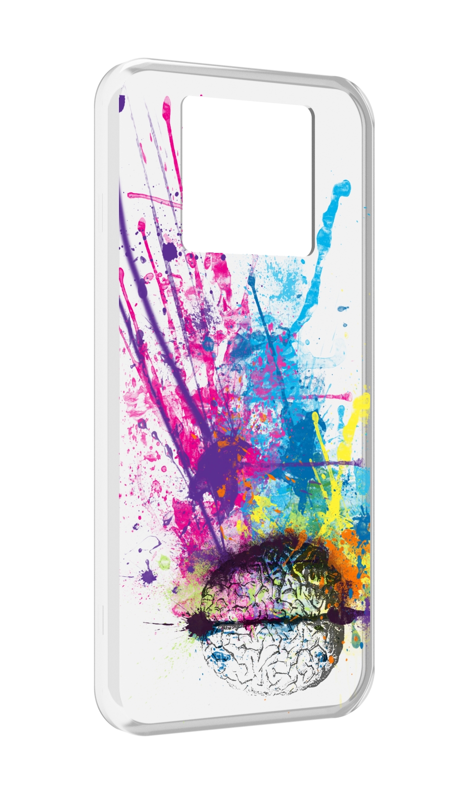 

Чехол MyPads яркий красочный мозг для Black Shark 3 5G / Black Shark 3S, Прозрачный, Tocco