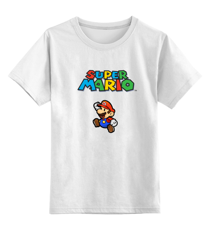 

Футболка детская Printio Super mario цв. белый р. 140, Super mario