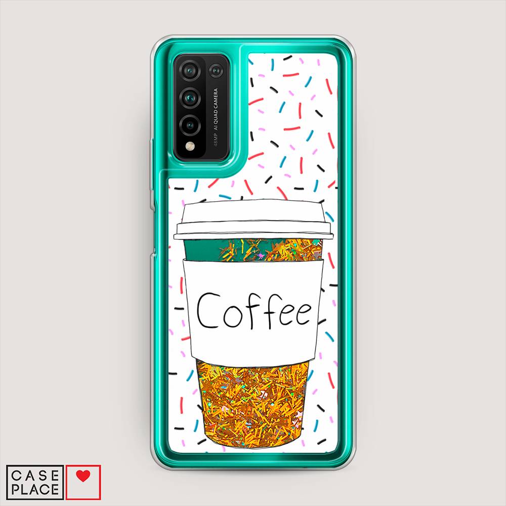 

Чехол Awog на Honor 10X Lite "Coffee прозрачный стакан", Белый, 6104690-1