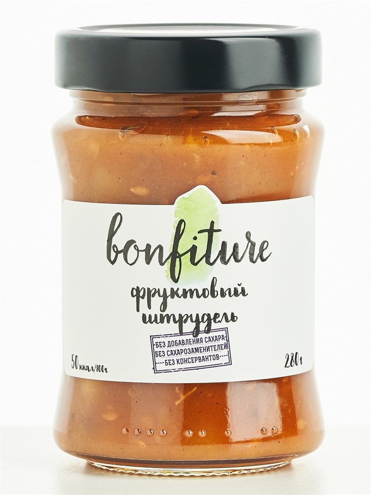 

Джем - десерт "Bonfiture" Фруктовый штрудель, 280г