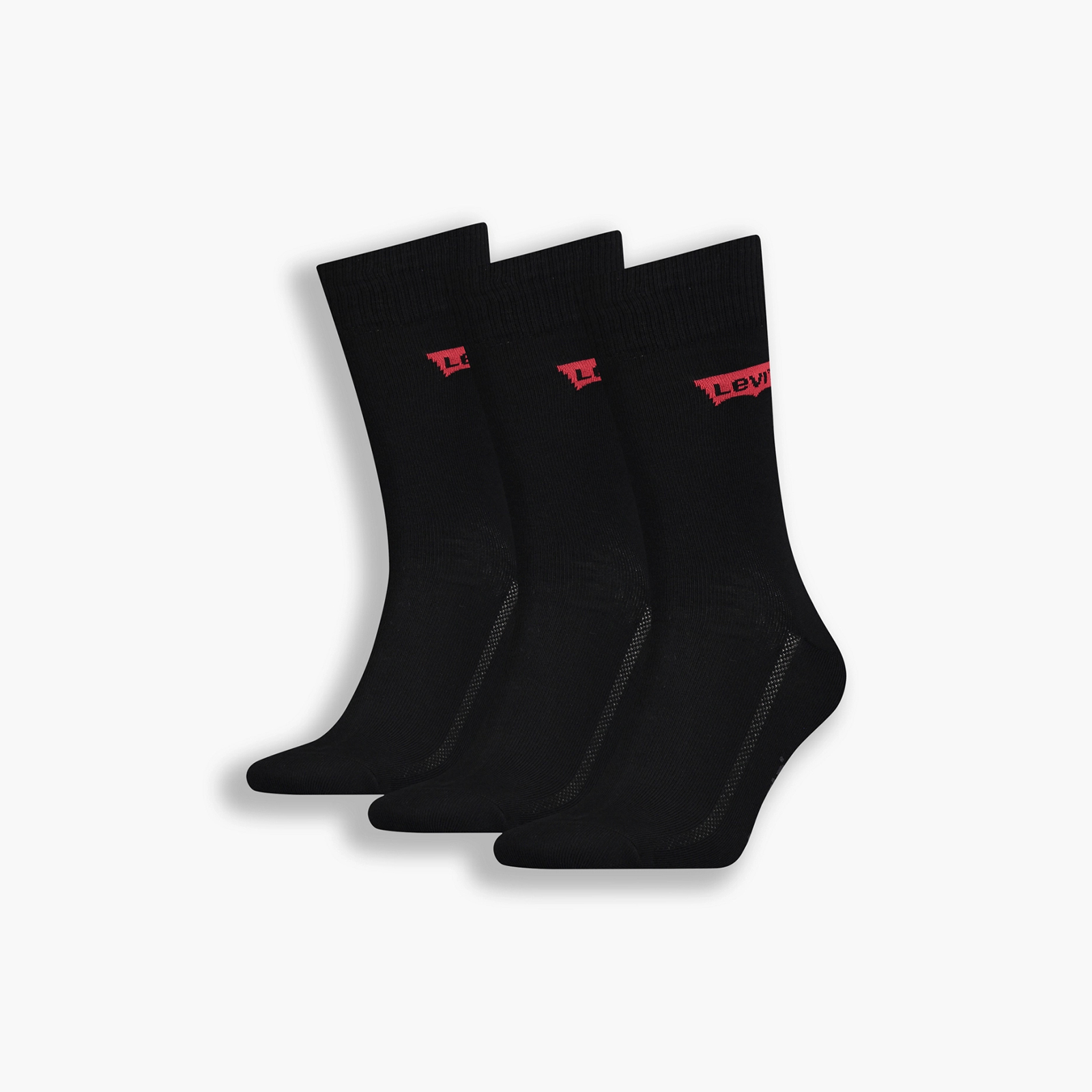 

Носки унисекс Levi's 168Sf Regular Cut 3P Socks черные 42-46 RU, 168Sf Regular Cut 3P Socks