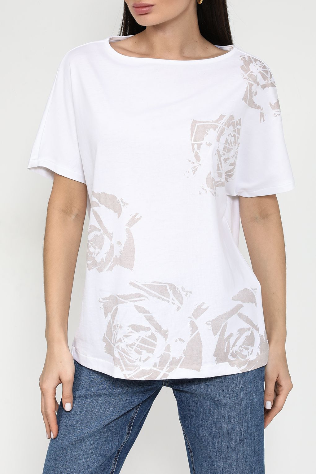 

Футболка женская Esprit Casual 034EE1K345 белая M, Белый, 034EE1K345