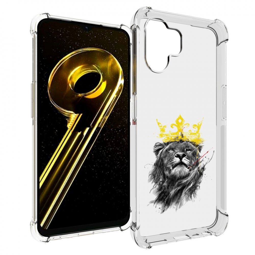 

Чехол бампер MyPads король-лев для Realme 10 5G противоударный, Прозрачный, Tocco