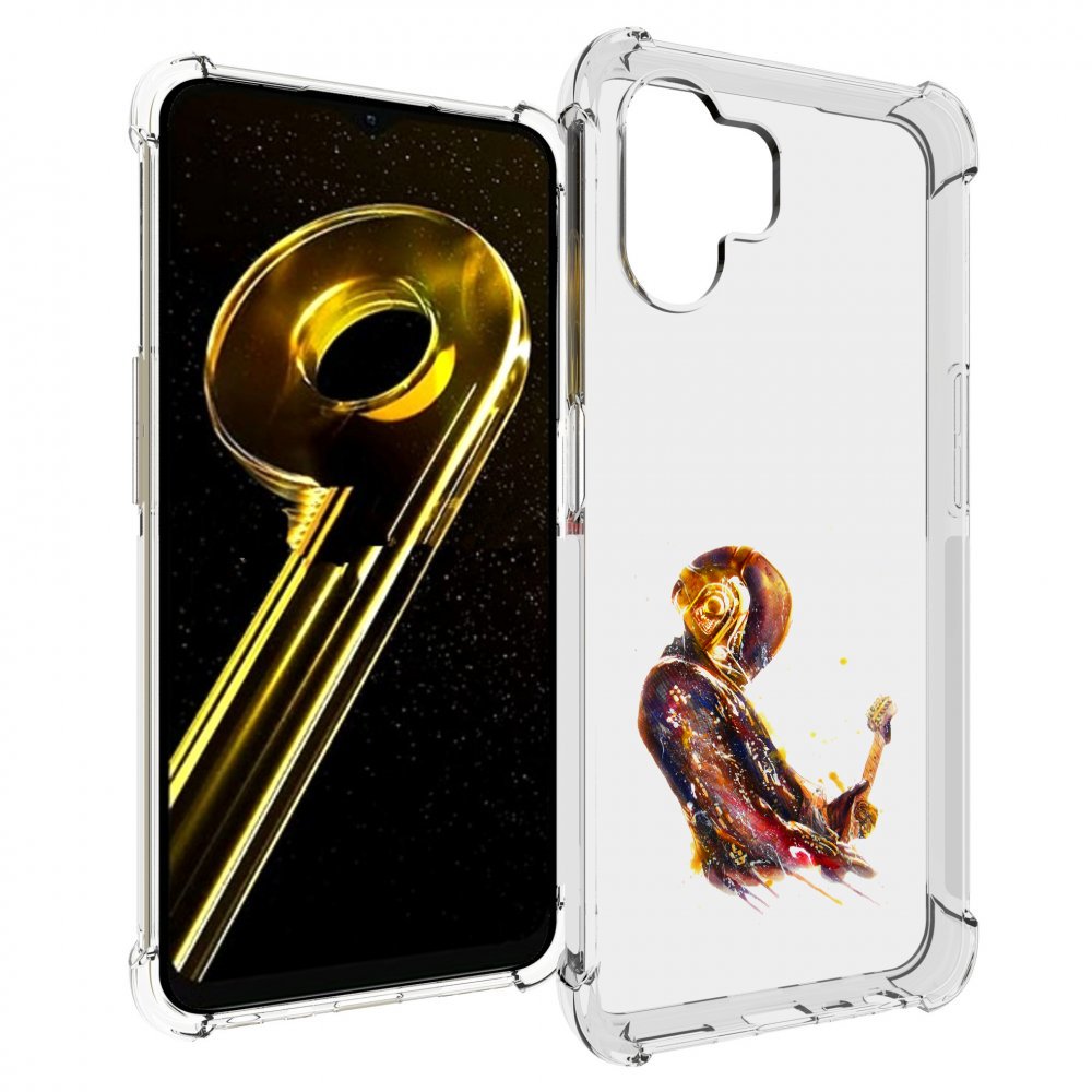 

Чехол бампер MyPads космо-музыкант для Realme 10 5G противоударный, Прозрачный, Tocco
